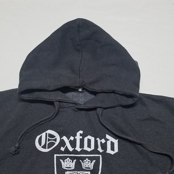 VINTAGE Oxford University Crest Spell Out Hoodie - Picture 2 of 9